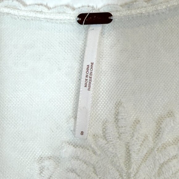 Free People Sleeveless Reign Over Me Dress Mini Lace Retro Cottagecore Boho 6 - Picture 9 of 14